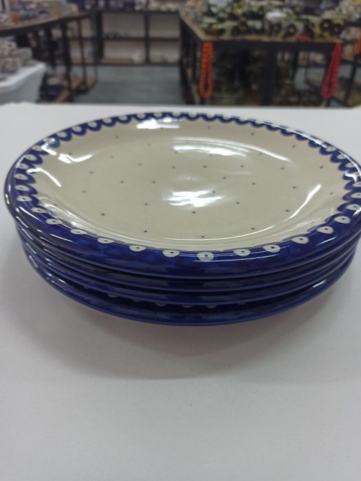 Zestaw 4 szt talerzy ceramicznych 24,8 cm