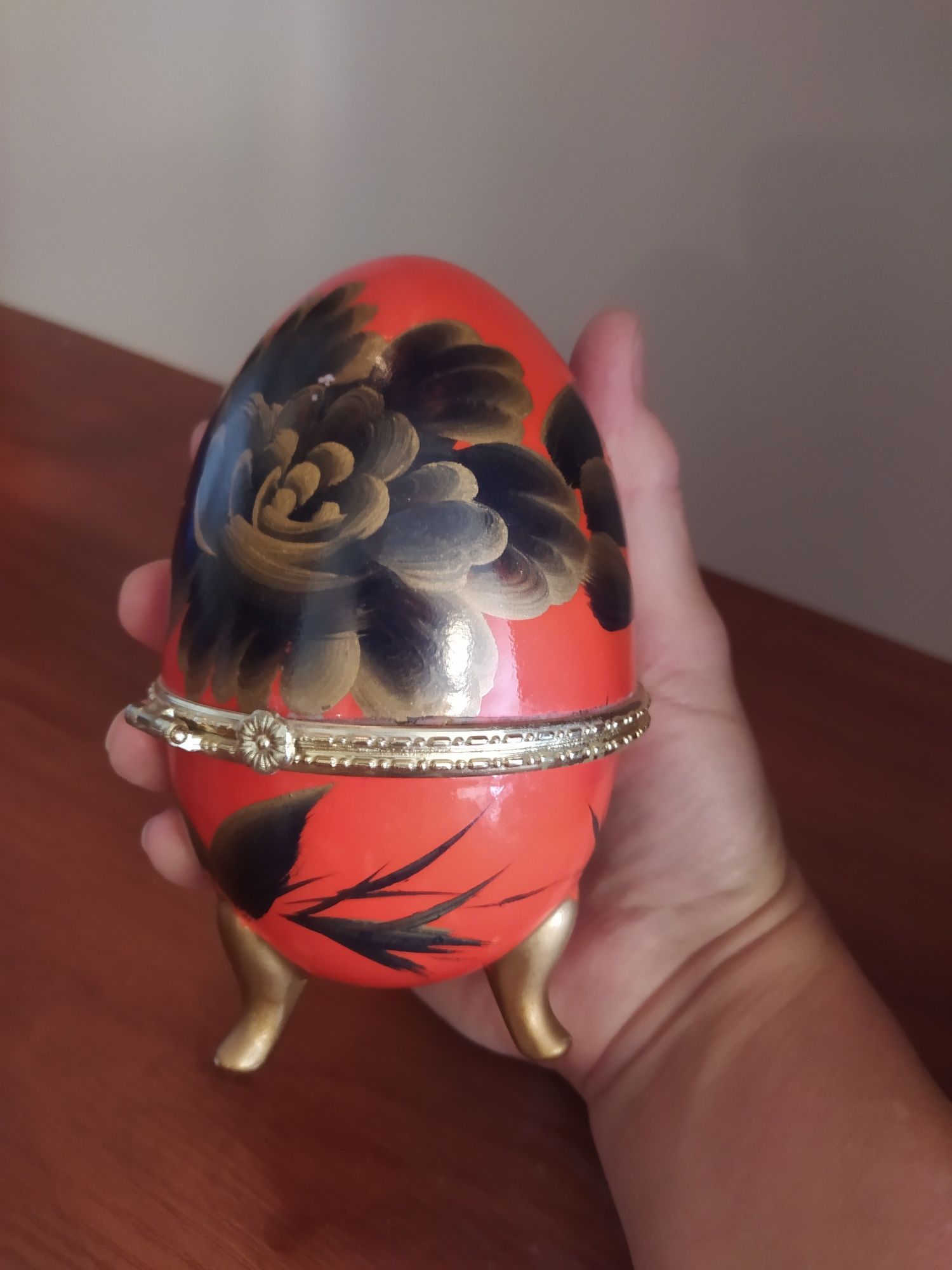 Duże jajko ozdoba figurka