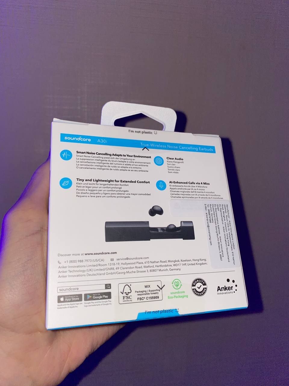 Новые Anker A30i наушники блютуз беспроводные