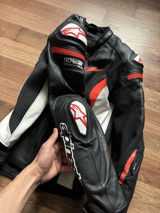 Мотокуртка кожаная Alpinestars Missile Air,размер 54 (XL), сост. супер