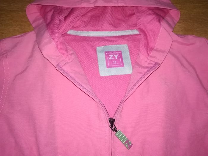 Parka rosa Zippy - 12 anos