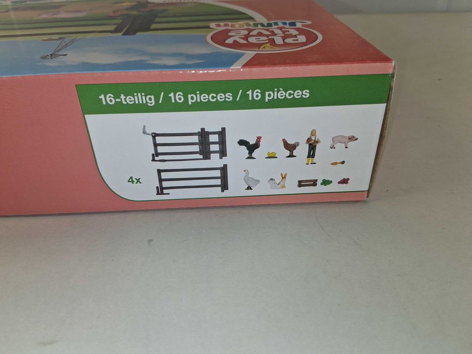 N111 Playtive Junior Zestaw Figurki Farma Zwierzęta Płot 16 Elementów