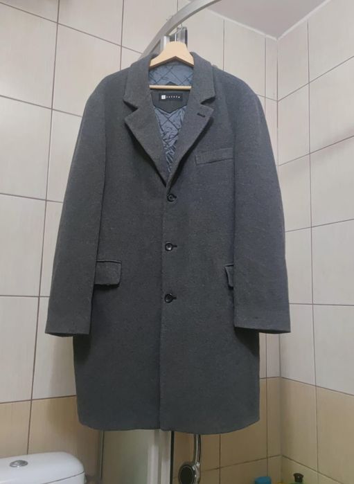 płaszcz coat overcoat XL wełna wool wełniany Vistula polska moda polsk