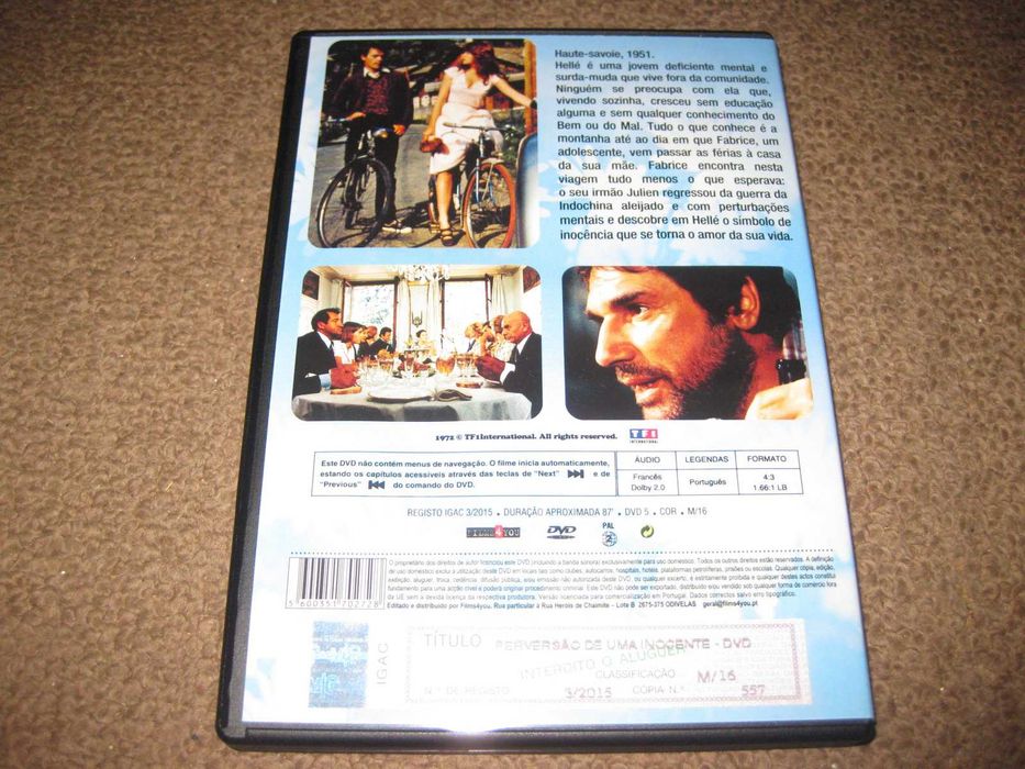 DVD "Perversão De Uma Inocente" de Roger Vadim