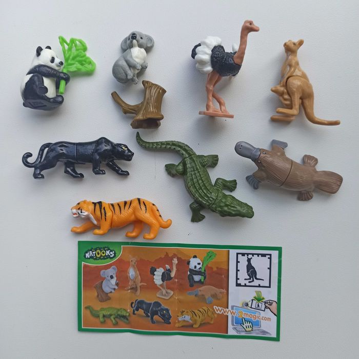 Тварини, дитинчата, фігурки Кіндер Натунс