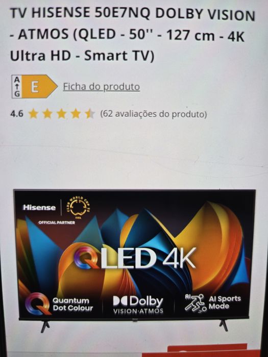 SMART TV Hisense 50 polgadas