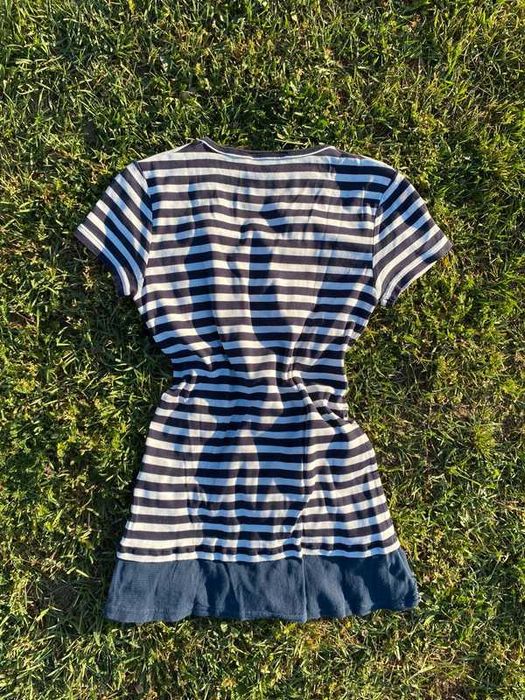 Śliczna vintage koszulka Ralph Lauren w pas coquette avant garde S M