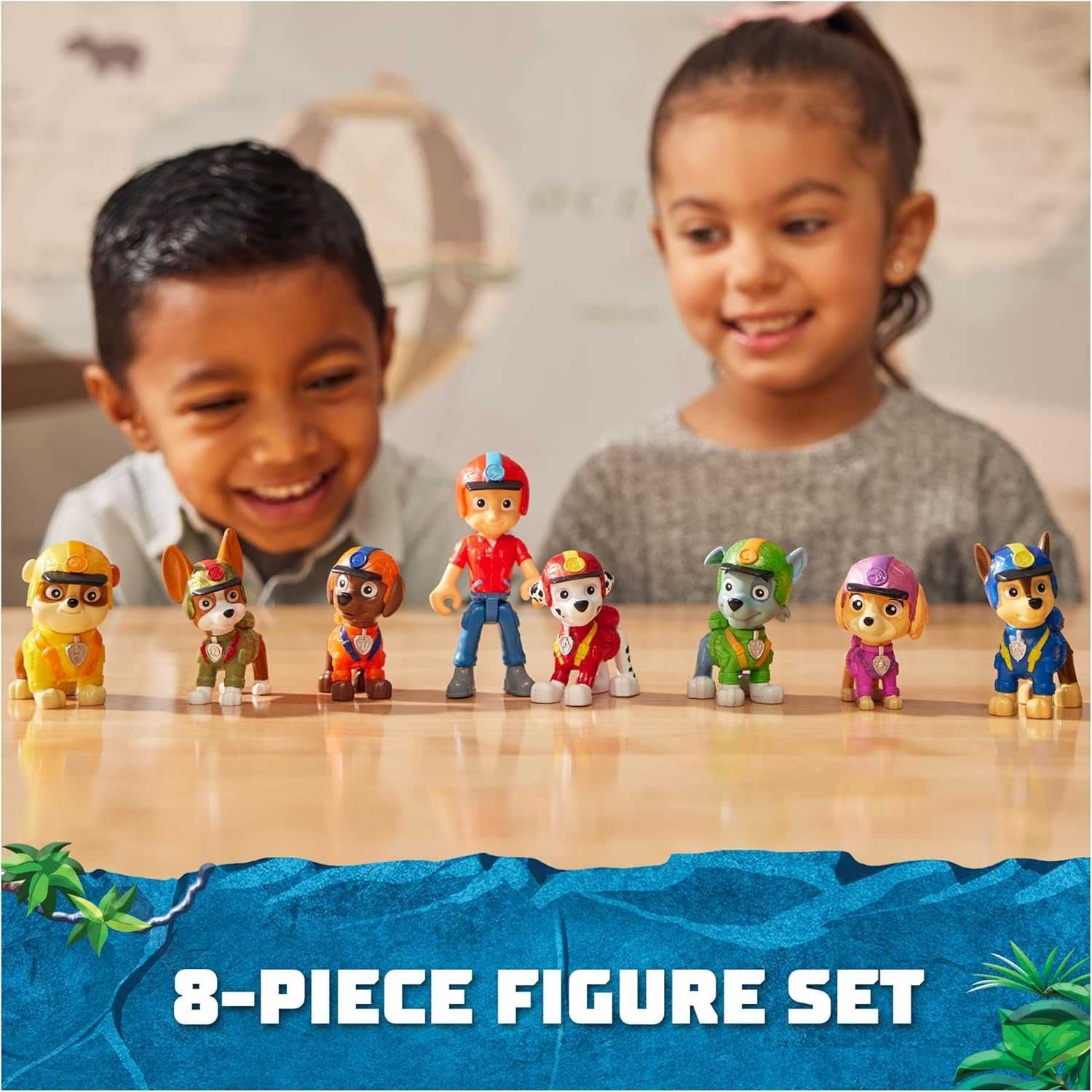 Щенячий патруль набор 8 фигурок Paw Patrol Jungle Pup Action 8 Figures