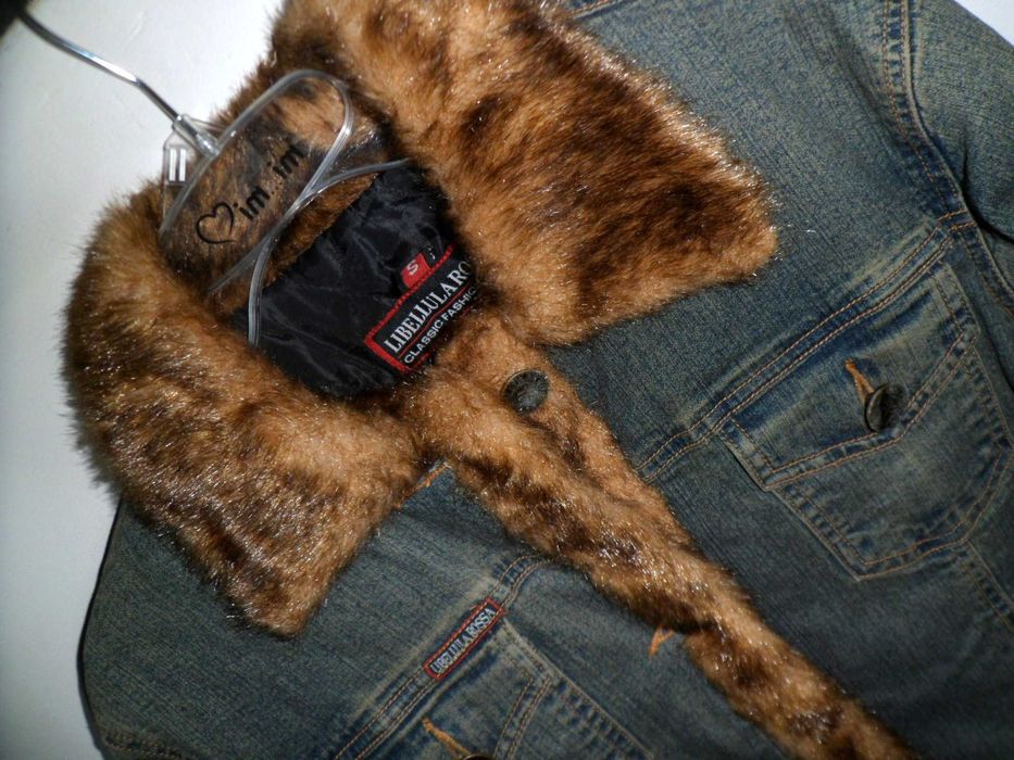 Kurtka damska jeansowa ocieplana Libellula Rossa rozmiar S