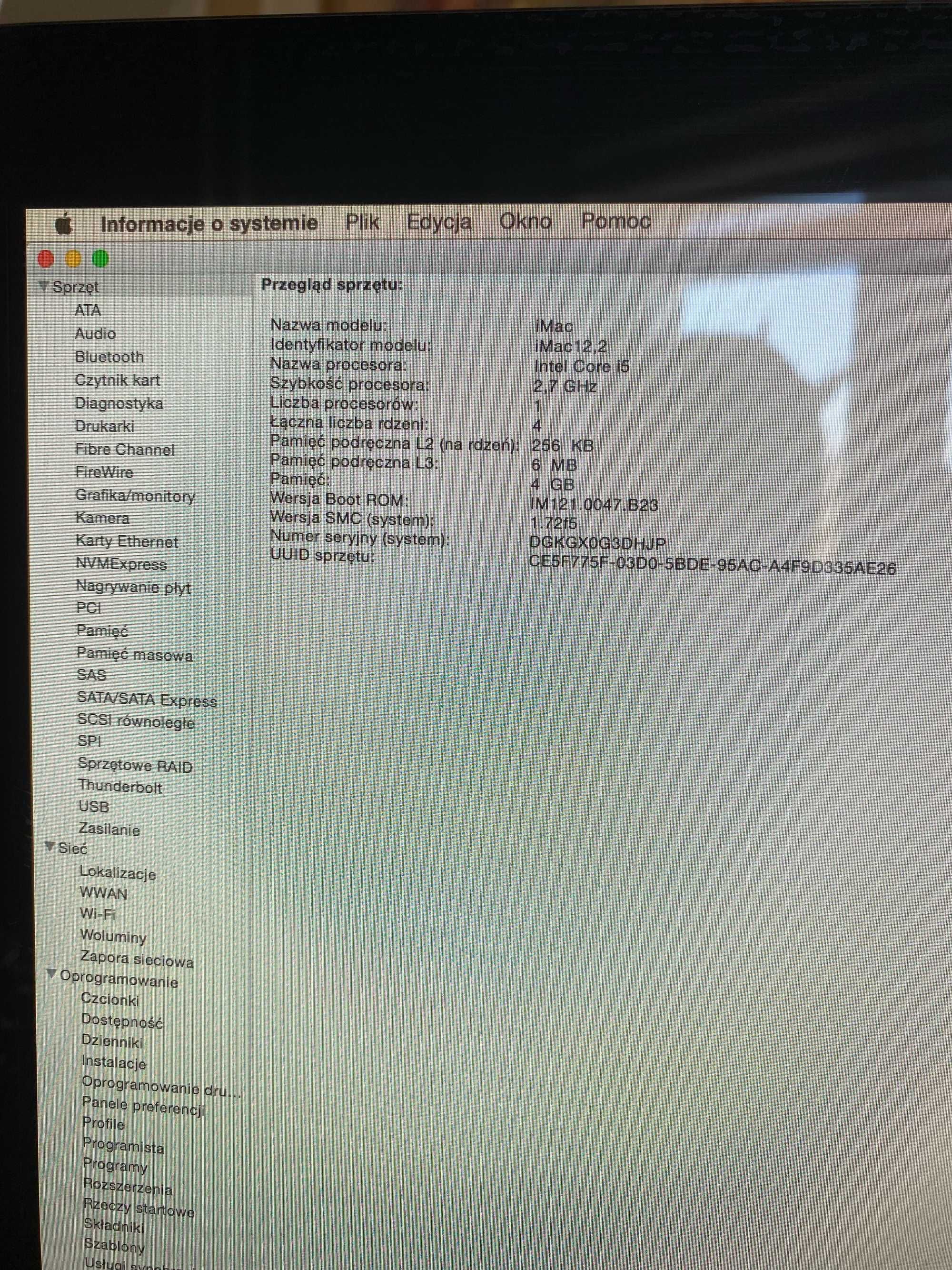 iMac Apple 27" Intel Core i5