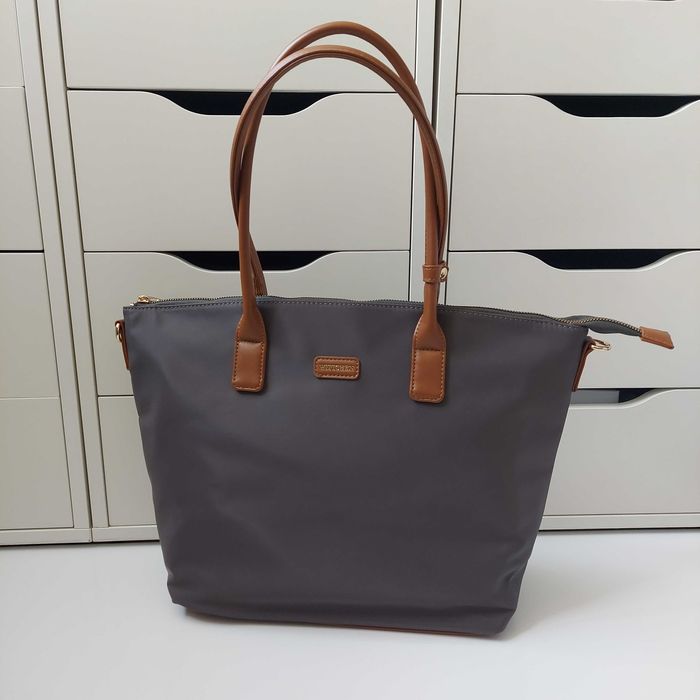 WITTCHEN shopperka szara torebka na ramię z paskiem nylon