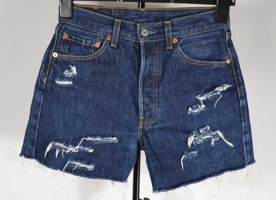 LEVIS 501 Vintage Jeans Spodenki Damskie W29 Szorty Oryginalne Bawełna