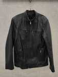Куртка чоловіча шкіряна весна / осінь Levento Pelle leather & fur XL