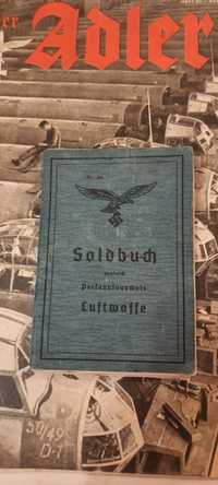 Soldbuch Luftwaffe Oppeln- Opole Świdnica 3 Rzesza Wehrmacht