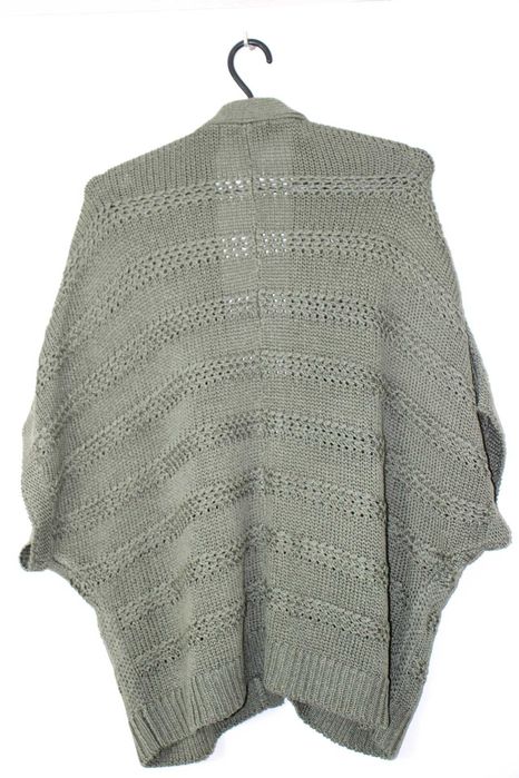 DUNNES damski luźny sweter narzutka KHAKI 44/46 XXL/3XL