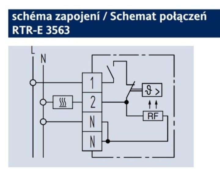 Regulator, termostat pokojowy Eberle RTR-E 3563, nowy