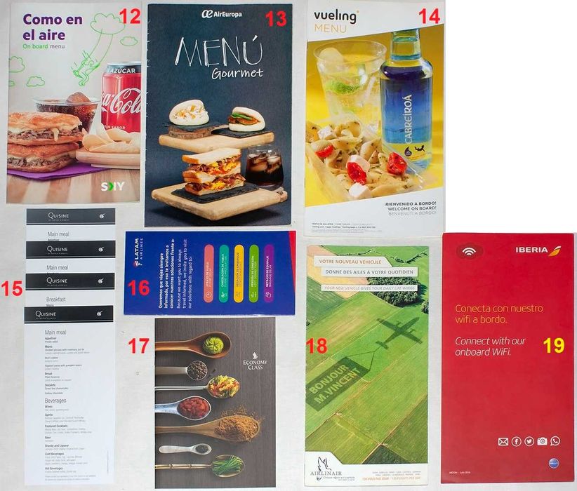 Буклеты, открытки авиакомпаний, аэропортов, авиамузеев