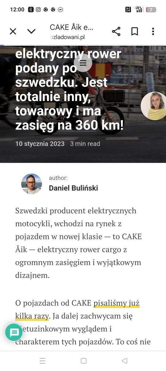 Rower elektryczny cake aik mega okazja. Najdroższe rowery świata,opis