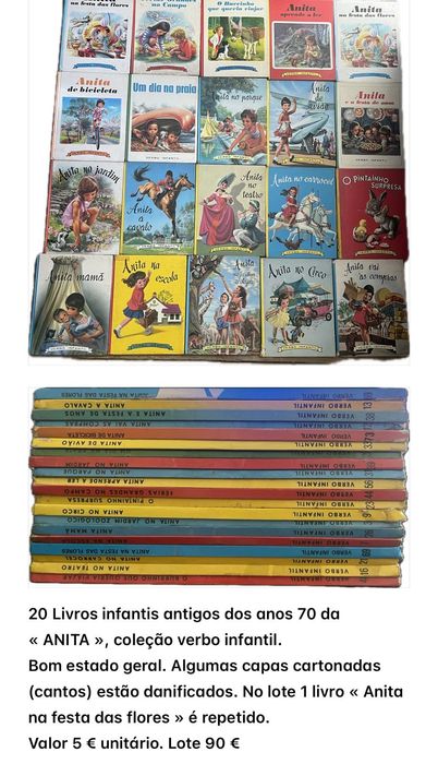 Livros da Anita  dos anos 70