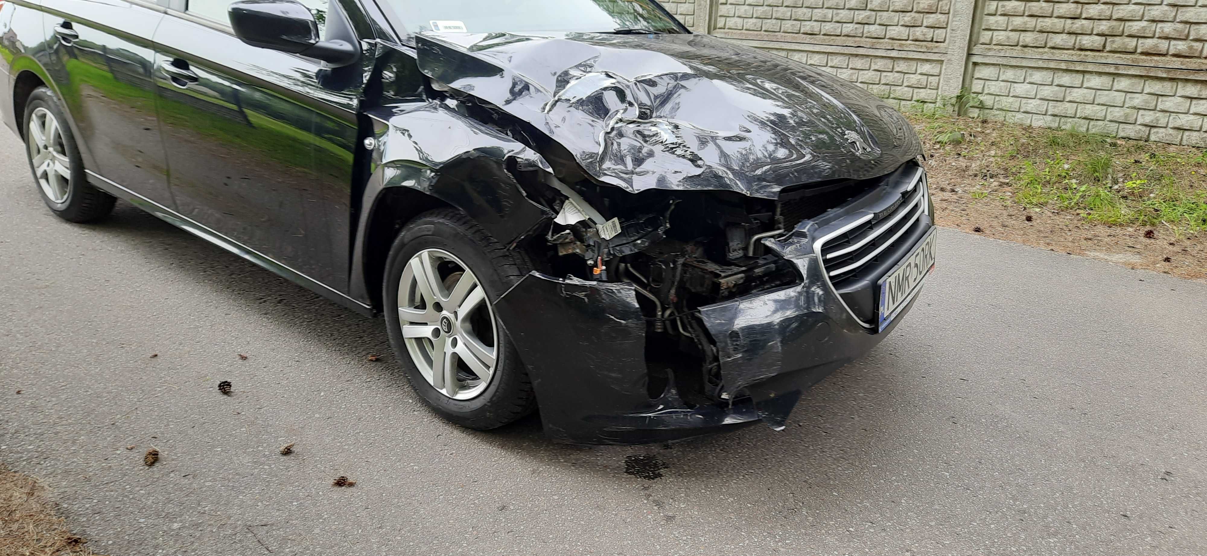 PEUGEOT 301 1.6 E-HDI  2013 r   Uszkodzony Jeżdżący Transport pod dom
