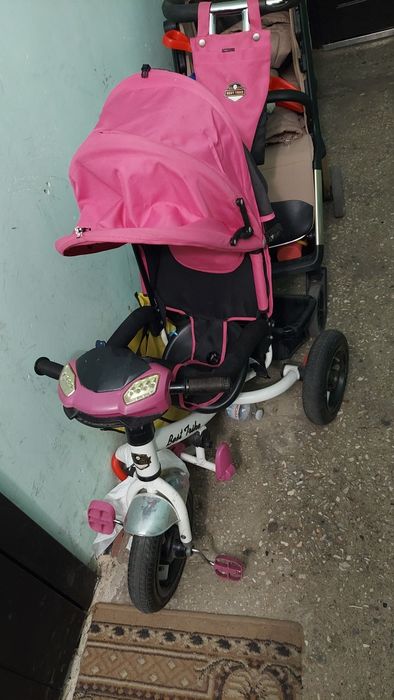 Велосипед с родительской ручкой