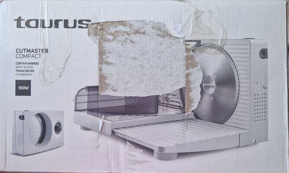 Krajalnica Taurus Cortafiambres Plegable Cutmaster Compact biały 100