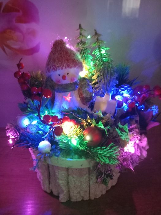 Stroik bałwanek świąteczny