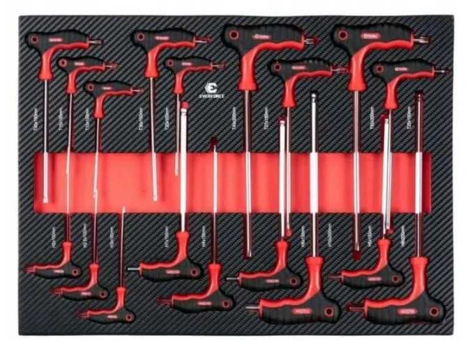 Szafka warsztatowa wózek narzedziowy 262el mocna klucze płaskie z grze