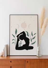 plakat obrazek 50x70 cm joga yoga