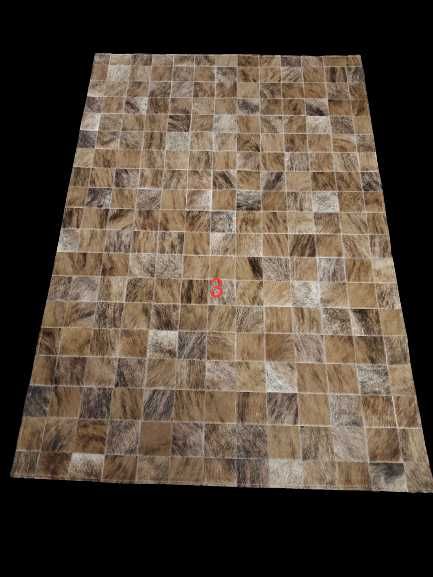 Dywan Patchwork Skóra Bydlęca Naturalna Skóra z Krowy Dywany