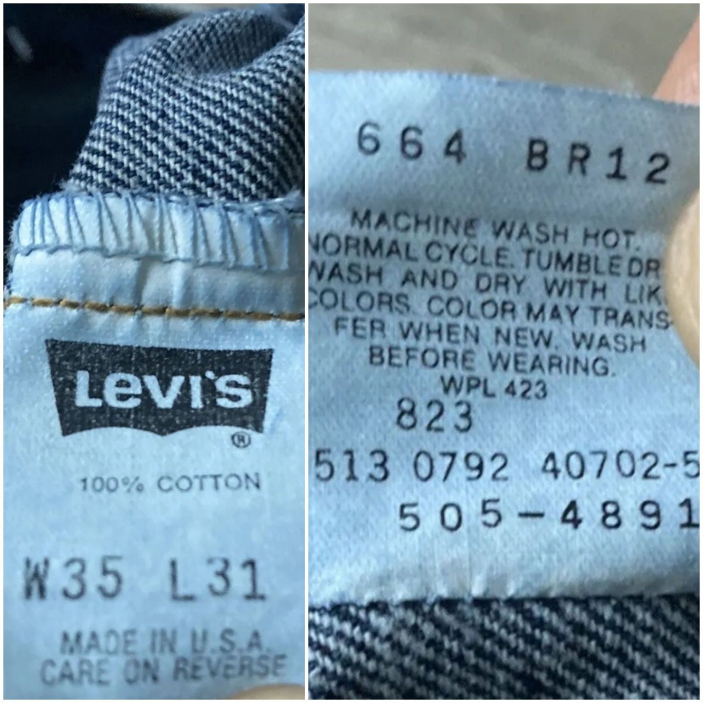 Винтажные джинсы Levi's 505 USA