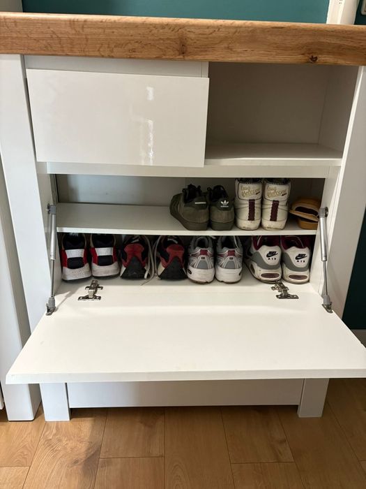 Szafa słupek  BRW Holten – biały/dąb Wotan – Plewiska