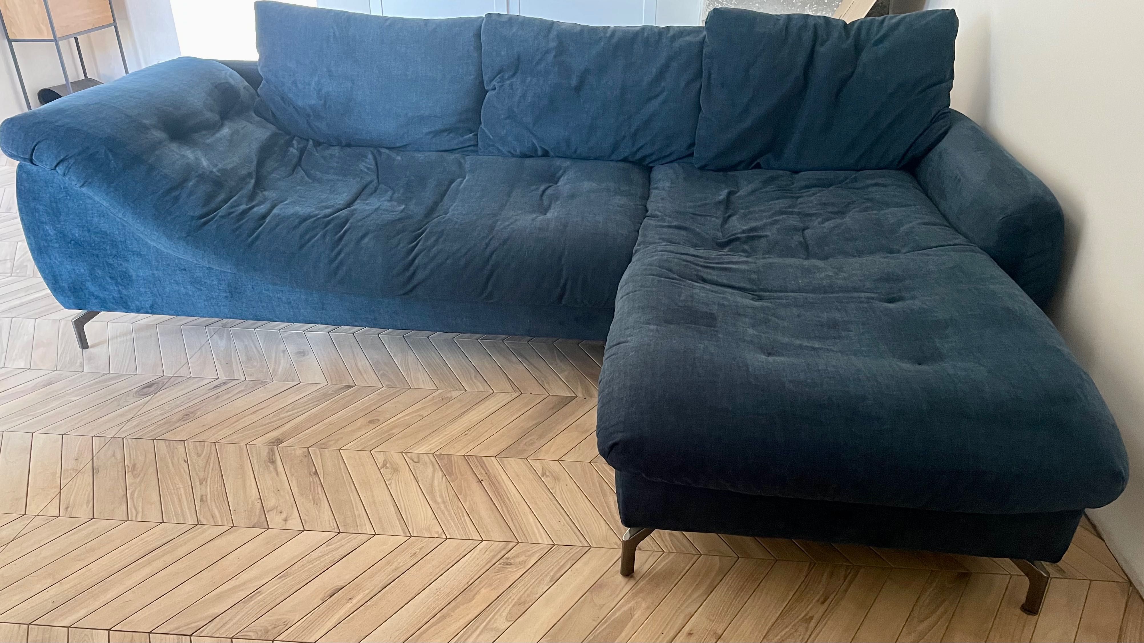 Sofa z szezlongiem duża