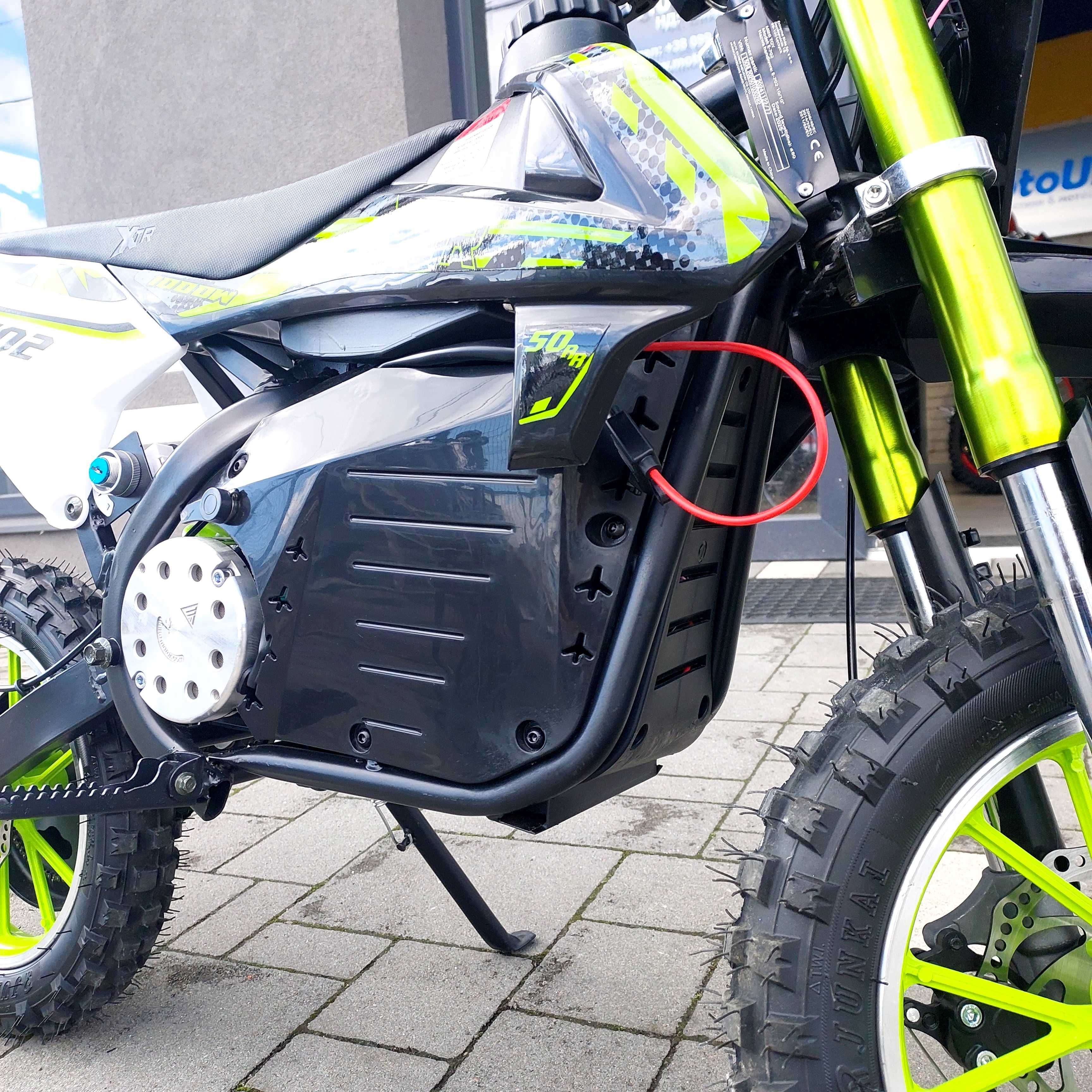 Електричний пітбайк XTR E-702,  1000W, 6-9 років, доставка, гарантія
