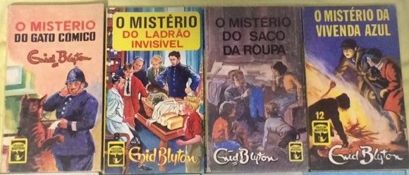 Antigos livros enid blyton colecção 4 torres, mistério e as gémeas