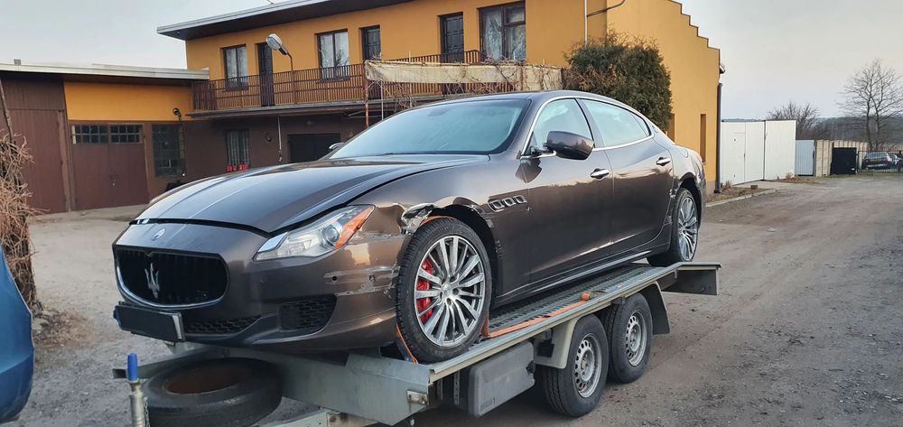 Maserati Quattroporte SQ4 Salon PL. Bogate wyposażenie . Uszkodzony...