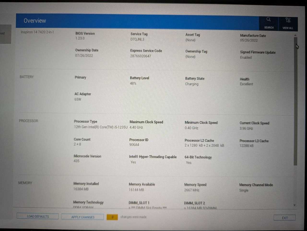 Ноутбук Dell Inspiron 7420 2 in 1 FHD+ 256/16GB I5 1235U Intel IrisXe