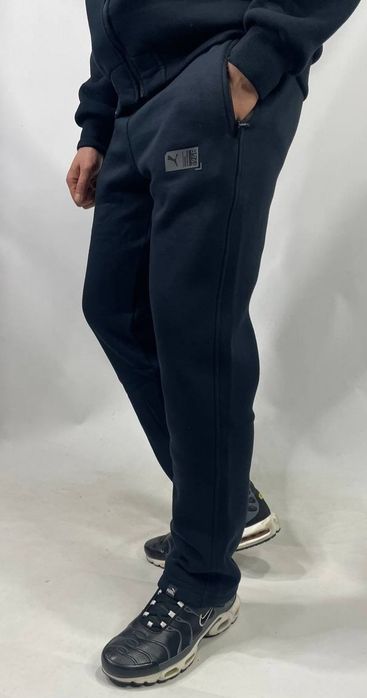 Мужские спортивные штаны Puma зимние теплые на флисе