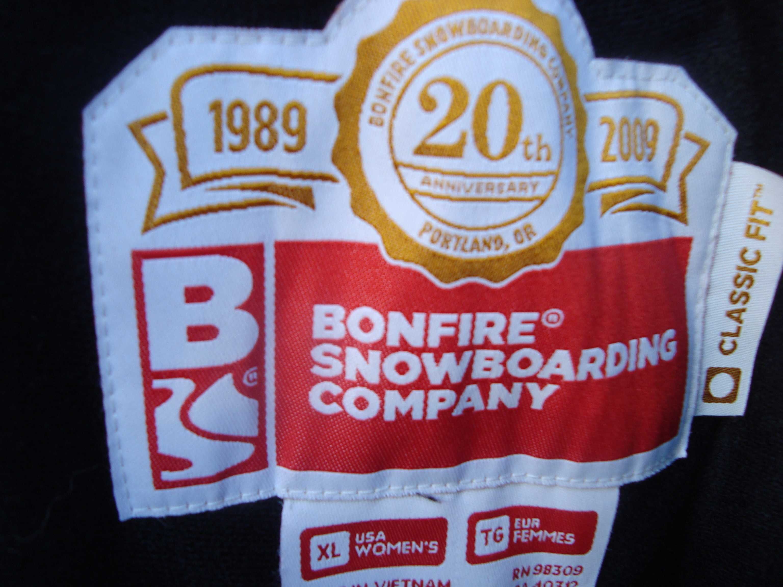 spodnie snowbooardowe  Bonifre roz XL pas do 96 cm Super szelki