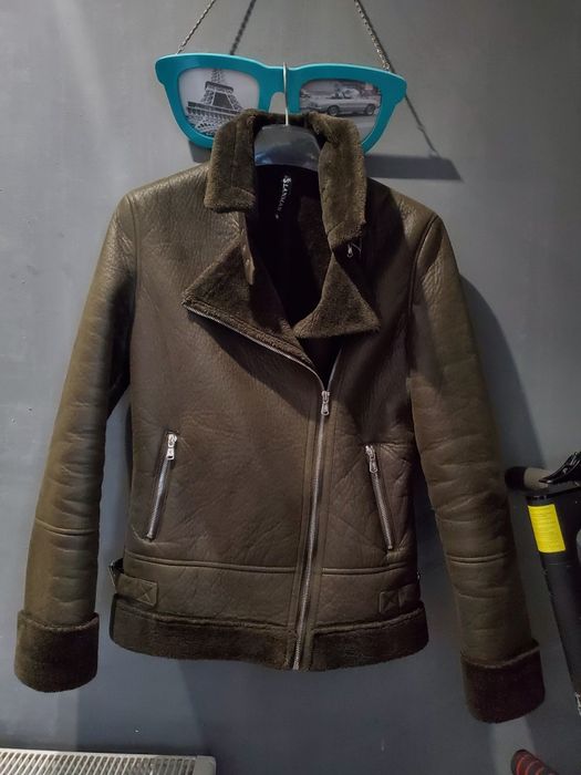Дубленка  авиатор женская