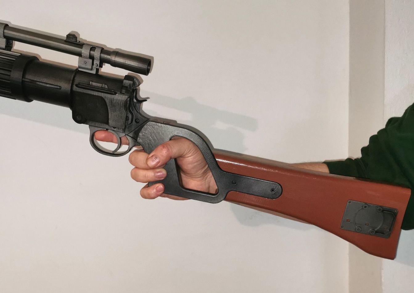Druk 3D, Boba Fett Blaster Rifle. Star Wars blaster Replika.
