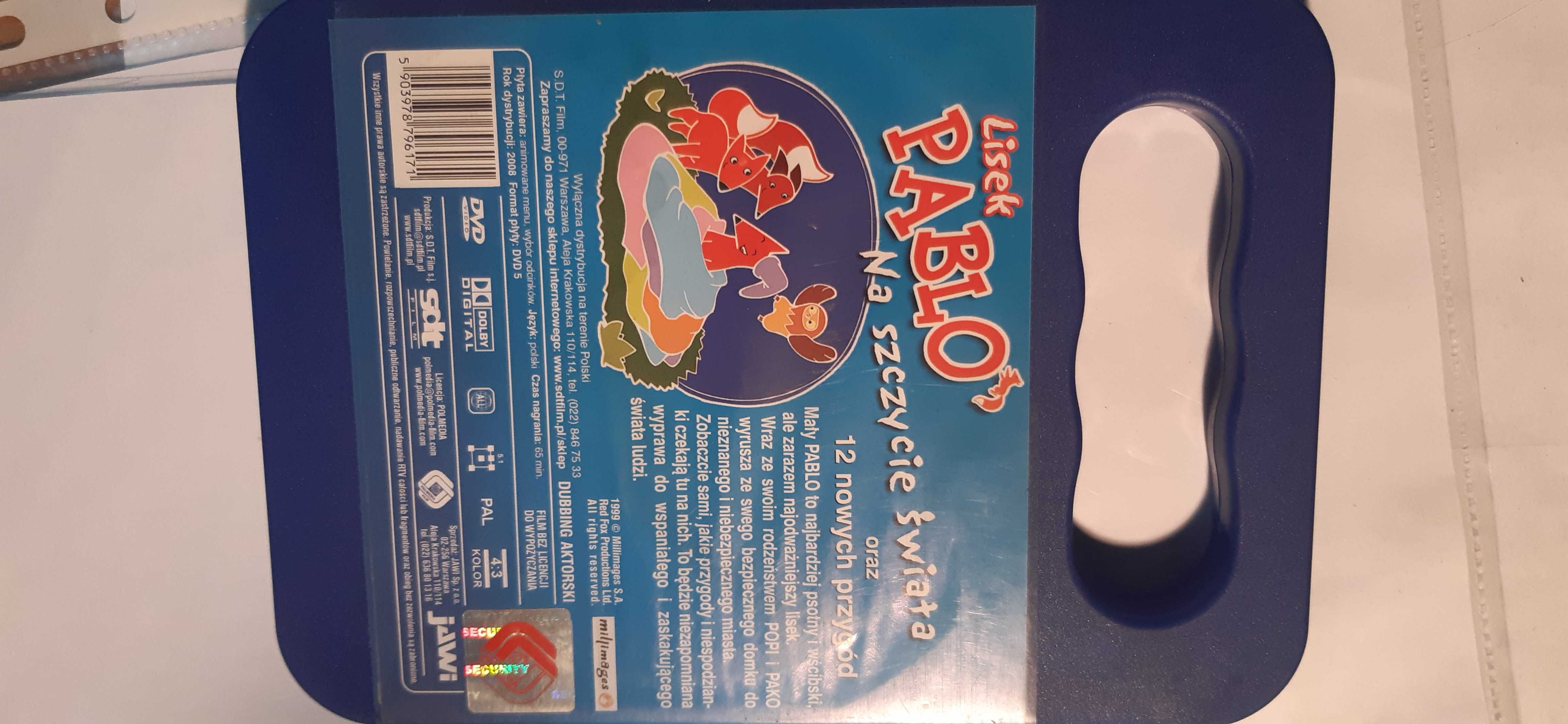 bajka dvd dla dzieci lisek pablo na szczycie świata walizeczka
