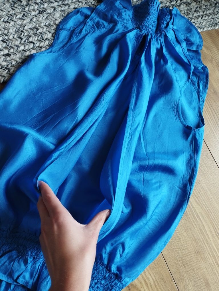 Rozmiar S, chabrowa bluzeczka Topshop, elegancka bluzka