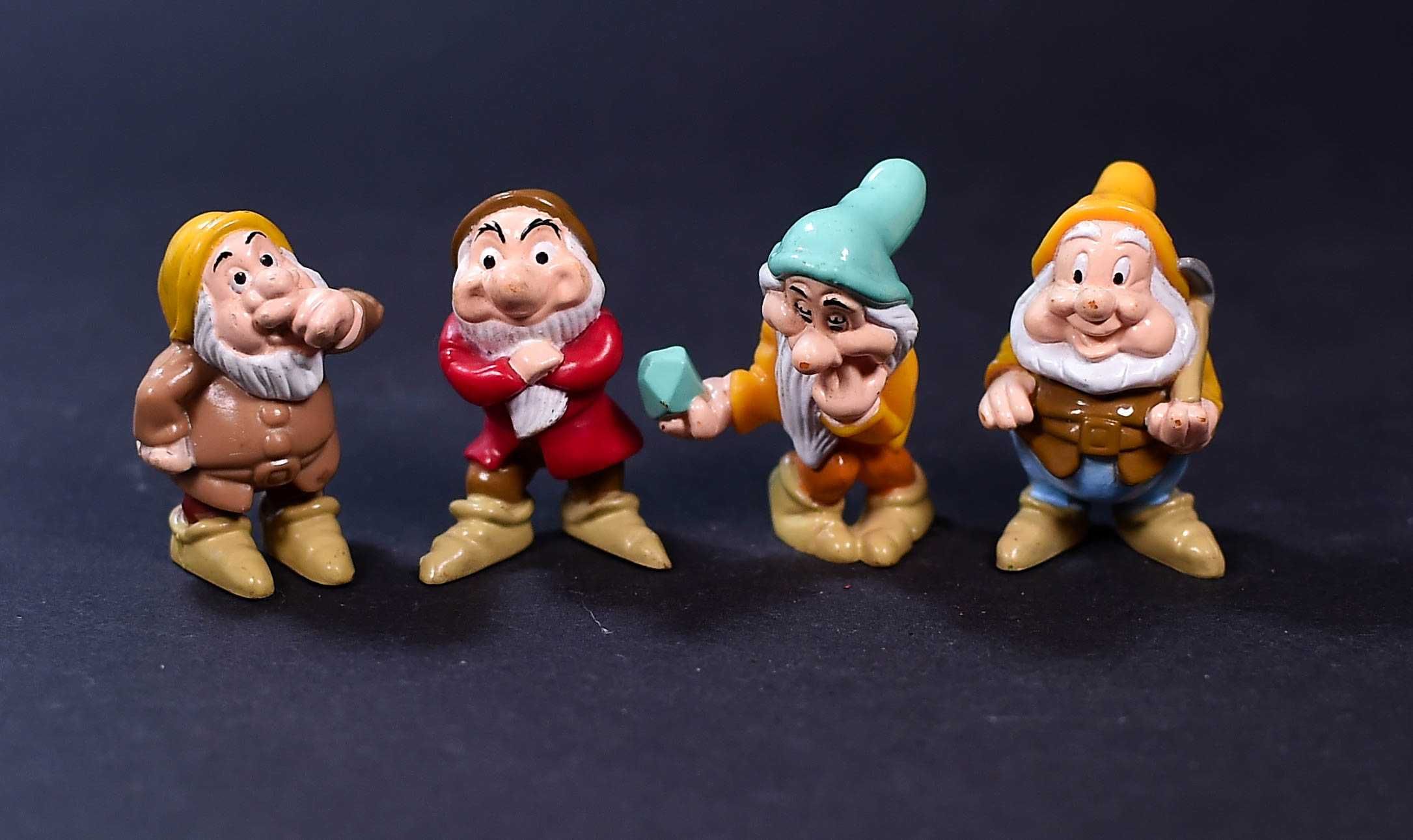 4x Krasnoludki Walt disney Gumowe
