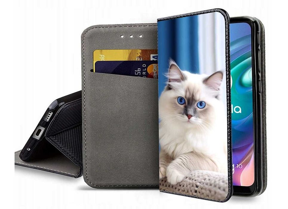 Etui zamykane na telefon KOT RAGDOLL iPhone Samsung Huawei Xiaomi