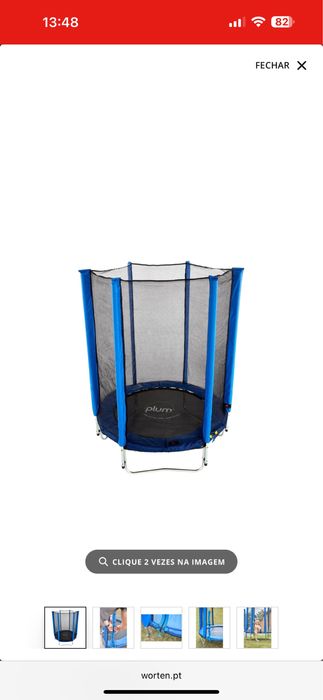 Trampolim PLUM com Rede de Segurança