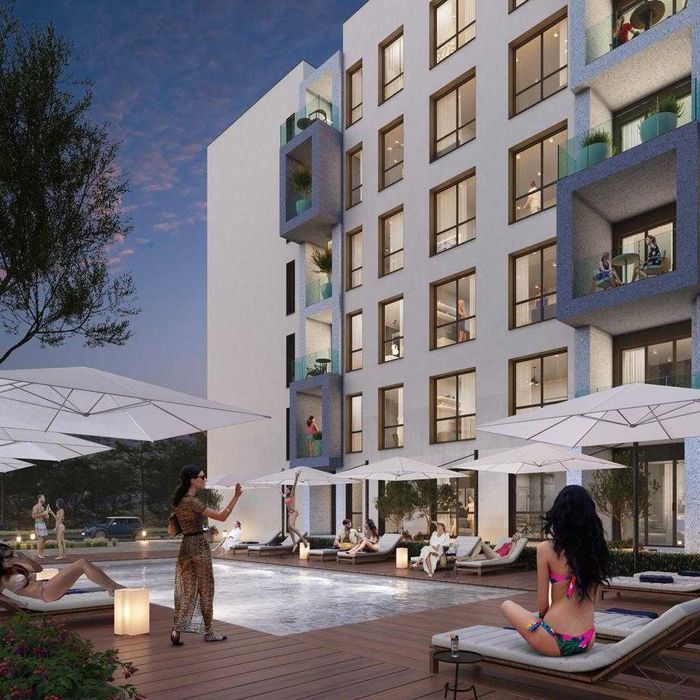 Nowy apartament w Albanii na sprzedaż. Basen, tylko 350m od plaży!