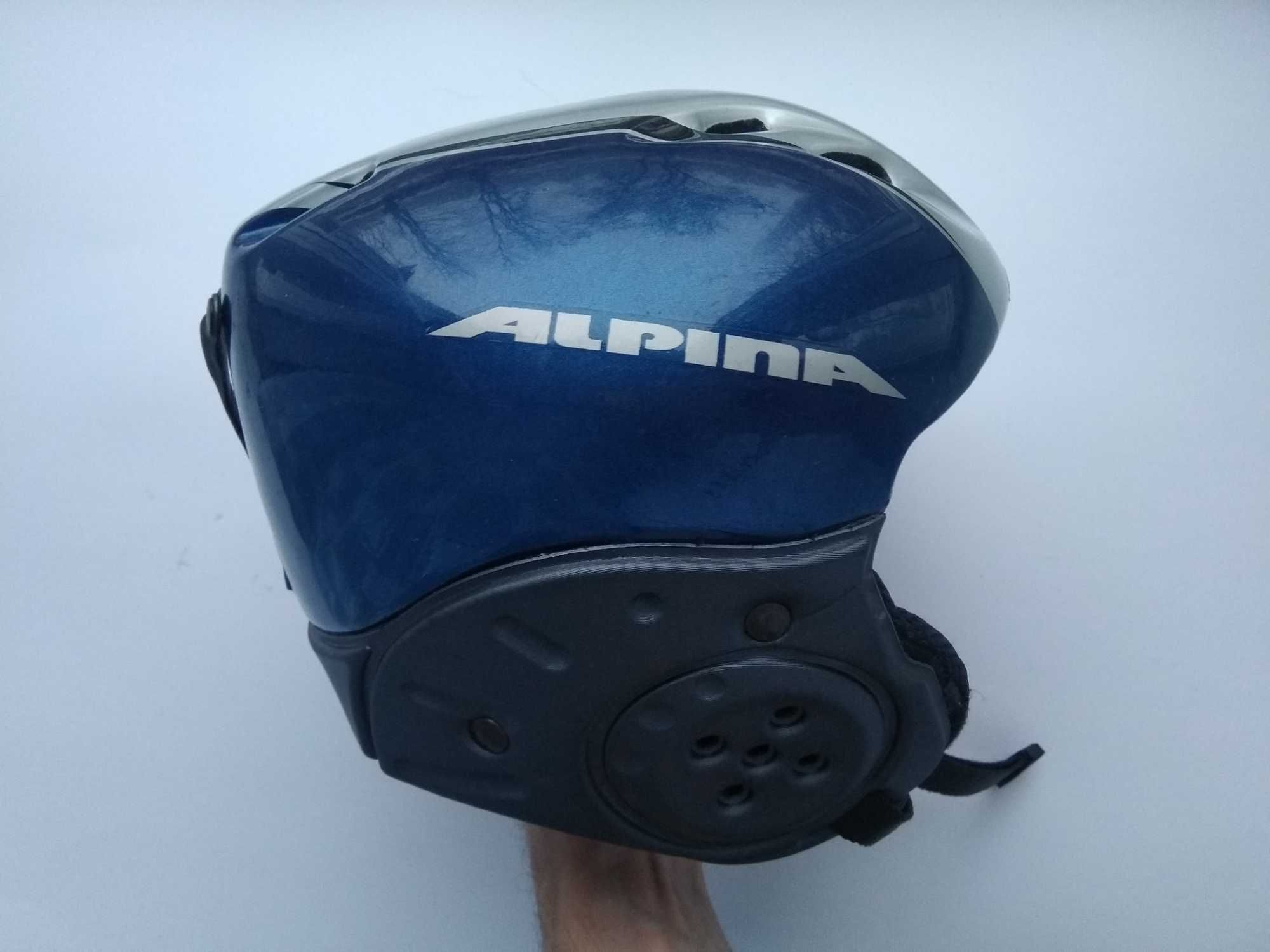 Горнолыжный шлем Alpina, размер 48-52см, сноубордический детский