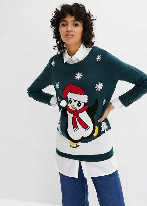 B.P.C sweter świąteczny bożonarodzeniowy ^48/50