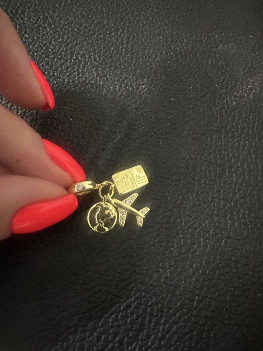 Charms samolot podróże list ziemia